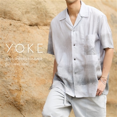 YOKE｜YOKEで人気の半袖オープンカラーシャツをARKnets限定のスペシャルカラーで別注