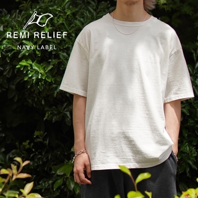 REMI RELIEF NAVY LABEL｜ヴィンテージの空気をまとう、ベーシックな無地Tシャツ