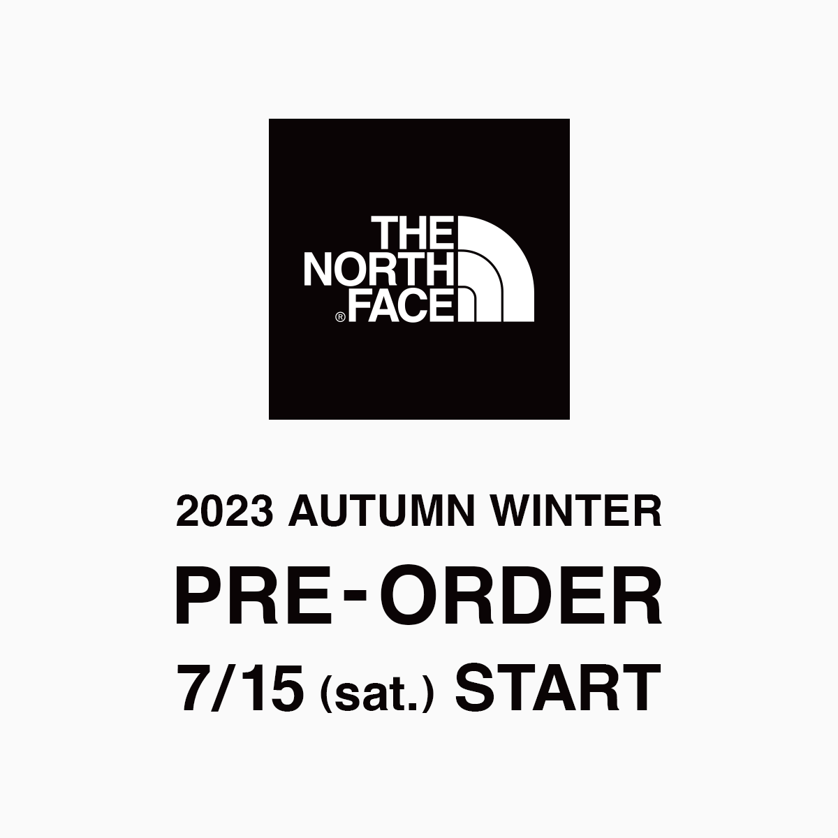 THE NORTH FACE　2023年秋冬シーズン　先行予約のお知らせ