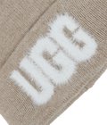 U FUZZY UGG LOGO BEANIE