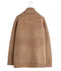 cowichan sweater - Cotton/Paper/Wool HAND KNITTING 柿渋染め -
