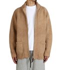 cowichan sweater - Cotton/Paper/Wool HAND KNITTING 柿渋染め -
