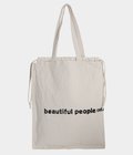 【レディース】brushed logo gathering bag