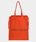 【レディース】brushed logo gathering bag