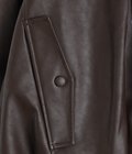 【レディース】FAKE LEATHER BALLOON JACKET