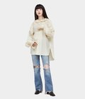 【レディース】プリーツカラーシャツ