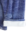 FLEECE DENIM PRINT WIDE PANTS