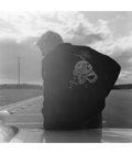 WOOL MELTON×ACETATE SOUVENIR JACKET“SKULL“