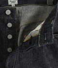RECYCLED WASTE SUVIN COTTON YARN 14oz DENIM 5POCKET STRAIGHT PANTS