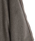 ZIP CREW NECK CARDIGAN -LAMS WOOL PLAIN KNITTED-