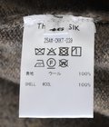 ZIP CREW NECK CARDIGAN -LAMS WOOL PLAIN KNITTED-