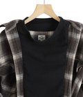 COTTON NEL CHECK PULLOVER WORK SHIRT
