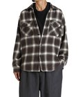 COTTON NEL CHECK PULLOVER WORK SHIRT
