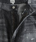 RECYCLED WASTE SUVIN COTTON YARN 14oz DENIM  5POCKET WIDE PANTS VINTAGE WASHED(ZIPPER FLY)
