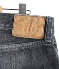 RECYCLED WASTE SUVIN COTTON YARN 14oz DENIM  5POCKET WIDE PANTS VINTAGE WASHED(ZIPPER FLY)