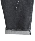 RECYCLED WASTE SUVIN COTTON YARN 14oz DENIM  5POCKET WIDE PANTS VINTAGE WASHED(ZIPPER FLY)