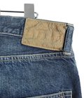 RECYCLED WASTE SUVIN COTTON YARN 14oz DENIM  5POCKET WIDE PANTS VINTAGE WASHED(ZIPPER FLY)