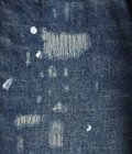 RECYCLED WASTE SUVIN COTTON YARN 14oz DENIM  5POCKET WIDE PANTS VINTAGE WASHED(ZIPPER FLY)