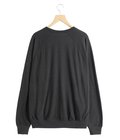 Super 140s WASHBLE WOOL RAGLAN CREW NECK SHIRT
