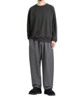 Super 140s WASHBLE WOOL RAGLAN CREW NECK SHIRT