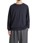 Super 140s WASHBLE WOOL RAGLAN CREW NECK SHIRT