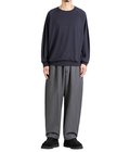 Super 140s WASHBLE WOOL RAGLAN CREW NECK SHIRT