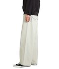 “Ice Wash“ W-Velt Wide Denim Pants