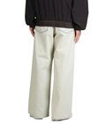 “Ice Wash“ W-Velt Wide Denim Pants