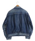 RECYCLED WASTE SUVIN COTTON YARN 11.5oz DENIM BLOUSE WWⅡ MODEL VINTAGE WASHED