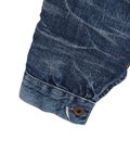 RECYCLED WASTE SUVIN COTTON YARN 11.5oz DENIM BLOUSE WWⅡ MODEL VINTAGE WASHED