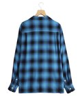 OMBRE CHECK OPEN COLLAR SHIRT L/S ( TYPE-5 )