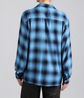 OMBRE CHECK OPEN COLLAR SHIRT L/S ( TYPE-5 )