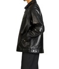 LEATHER TRACKER JACKET