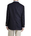 Wool/Cashmere Flannel 3-Roll-2 Comfort Sack Blazer Traditional Fit