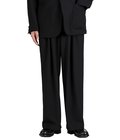 TRIPLE PLEATED WIDE TROUSERS -SURVIVAL CLOTH TROPICAL-