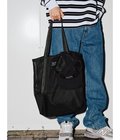 LOGO TAPED MESH TOTE