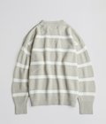 COTTON LINEN BORDER KANOKO L/S KNIT