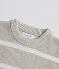 COTTON LINEN BORDER KANOKO L/S KNIT