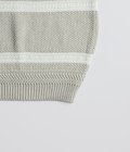 COTTON LINEN BORDER KANOKO L/S KNIT
