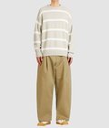 COTTON LINEN BORDER KANOKO L/S KNIT