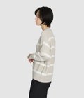 COTTON LINEN BORDER KANOKO L/S KNIT