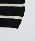 COTTON LINEN BORDER KANOKO L/S KNIT
