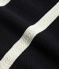 COTTON LINEN BORDER KANOKO L/S KNIT