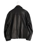 LEATHER ZIP UP JACKET W / LOVE & PEACE SILVER (ENTREFINO)