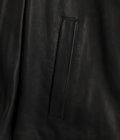 LEATHER ZIP UP JACKET W / LOVE & PEACE SILVER (ENTREFINO)
