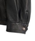 LEATHER ZIP UP JACKET W / LOVE & PEACE SILVER (ENTREFINO)