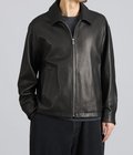 LEATHER ZIP UP JACKET W / LOVE & PEACE SILVER (ENTREFINO)
