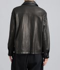 LEATHER ZIP UP JACKET W / LOVE & PEACE SILVER (ENTREFINO)