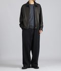 LEATHER ZIP UP JACKET W / LOVE & PEACE SILVER (ENTREFINO)