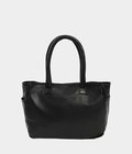 PC RIDERS LEATHER TOTE BAG S W / LOVE & PEACE SILVER